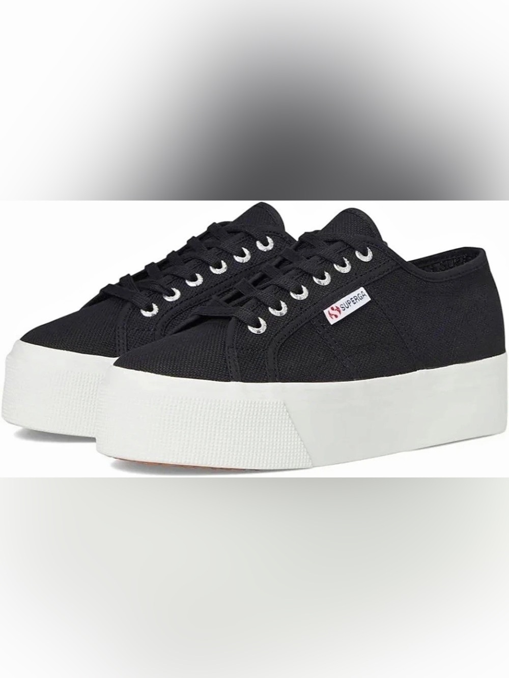 Superga 2790 Platform Sneaker Sneakers Black & White